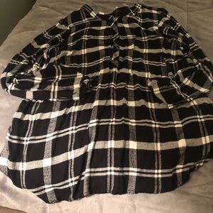 Talbots 2x Plaid Blouse